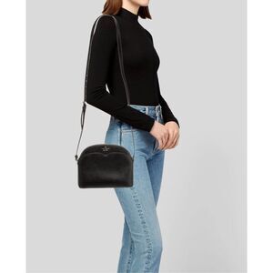 Kate Spade‎ New York Womens Leather Payton Dome Crossbody Bag Black Small